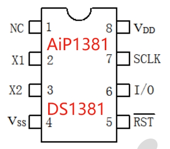 具有温度补偿功能的高精度时钟电路 AiP8025T替代爱普生Epson RX8025 HYM8025