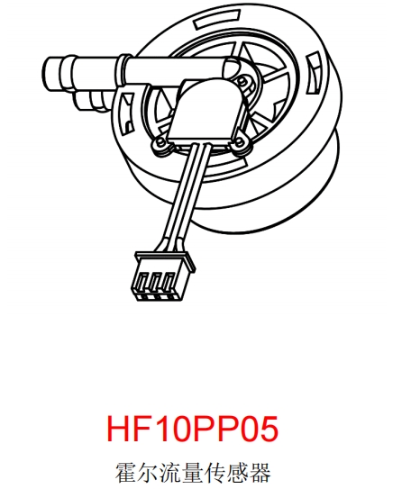 锦锋霍尔流量计传感器HF10PP05 咖啡机流量计替代瑞士迪格曼斯DIGMESA 德丰 意丰 Defond ODE流量计 AWECO 霍尔效应感应叶轮