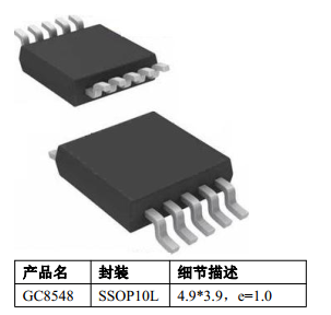 GC世芯LV8548国产替代GC8548 双通道H桥电机驱动芯片